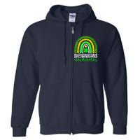 Shenanigans Coordinator Rainbow St Patricks Day Teacher Gift Full Zip Hoodie