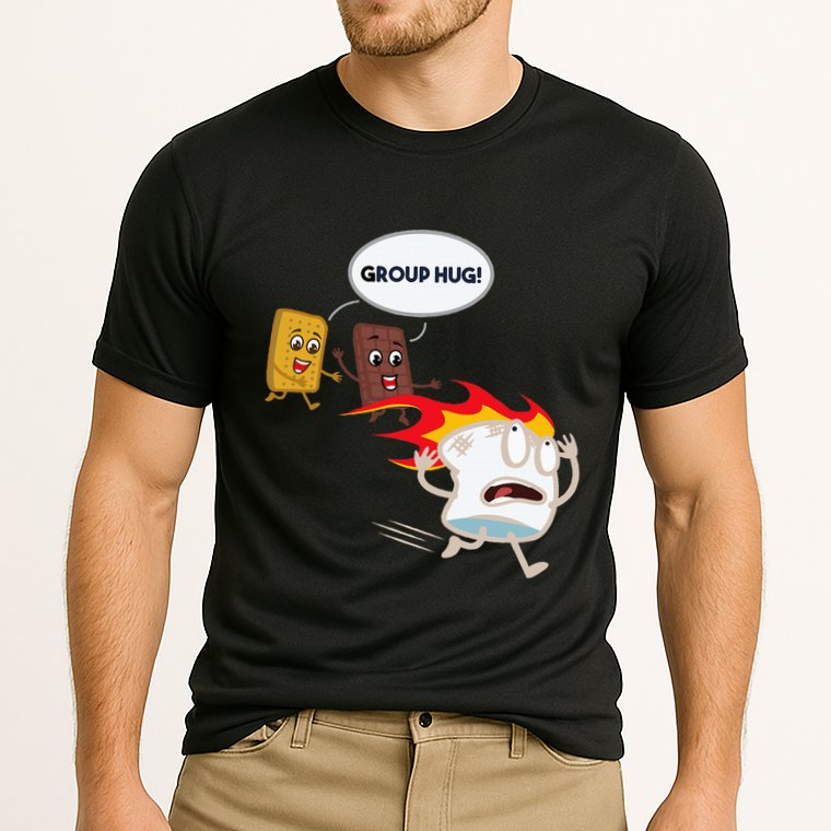 Smores Camping Roasting Outdoor Cooling Performance Crew T-Shirt