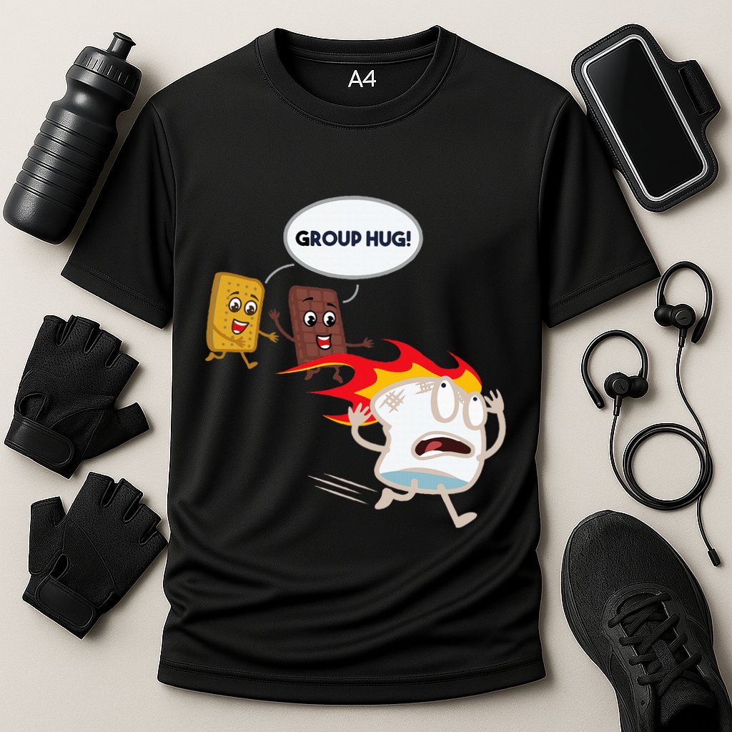 Smores Camping Roasting Outdoor Cooling Performance Crew T-Shirt