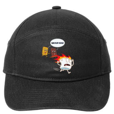 Smores Camping Roasting Outdoor 7-Panel Snapback Hat