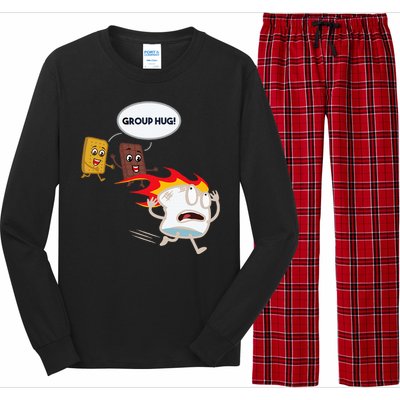 Smores Camping Roasting Outdoor Long Sleeve Pajama Set