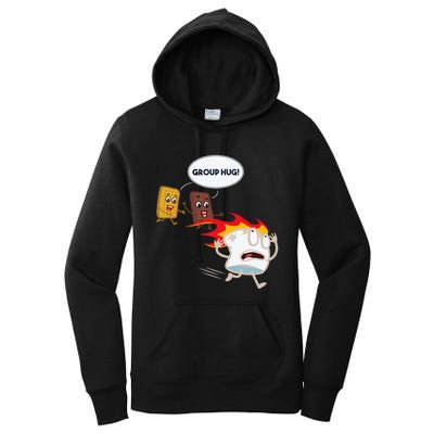 Smores Camping Roasting Outdoor Women's Pullover Hoodie