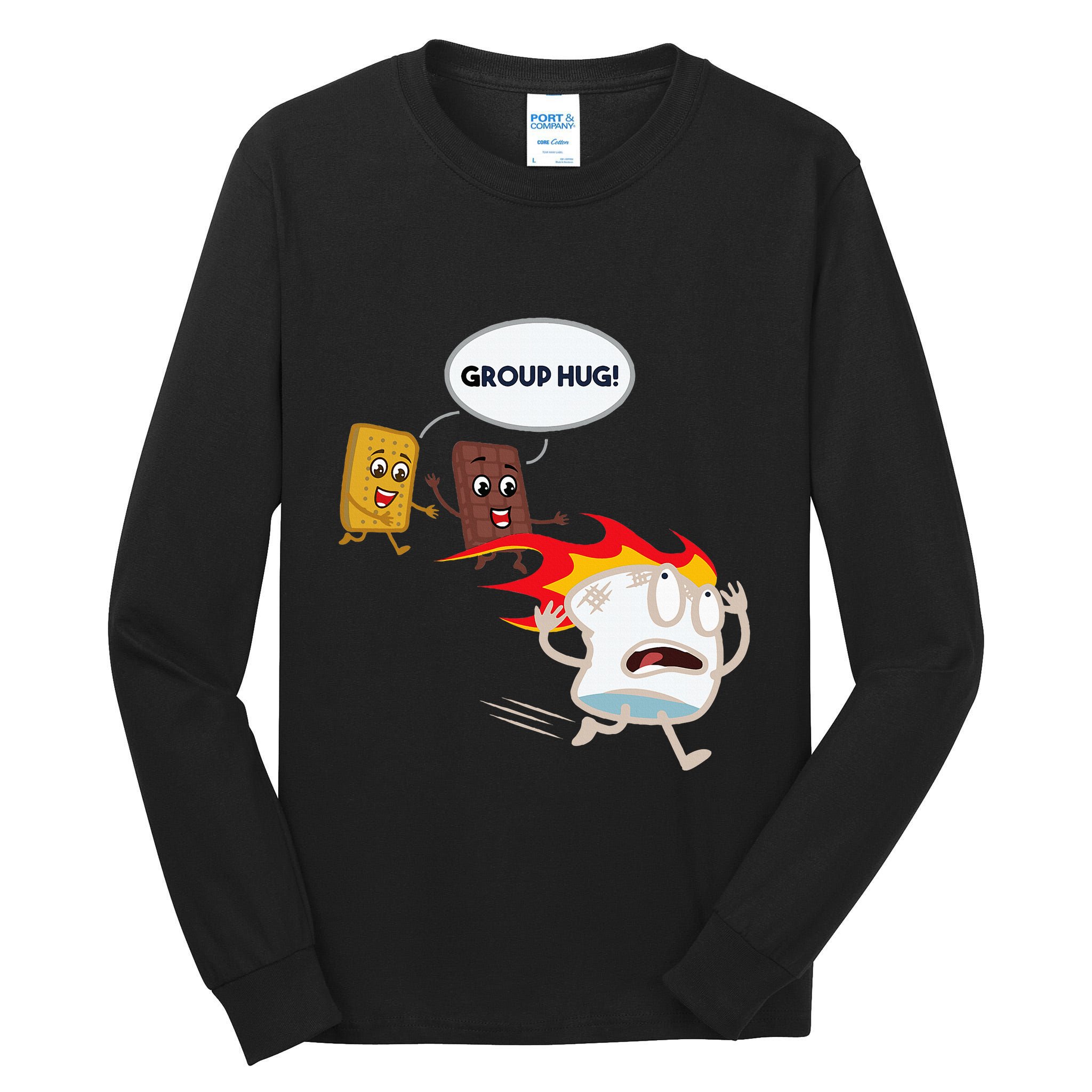Smores Camping Roasting Outdoor Tall Long Sleeve T-Shirt
