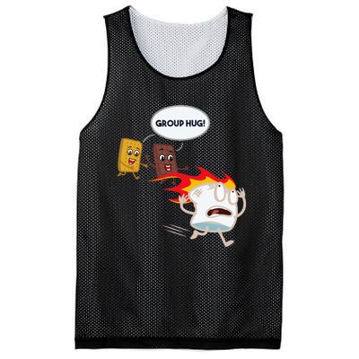 Smores Camping Roasting Outdoor Mesh Reversible Basketball Jersey Tank