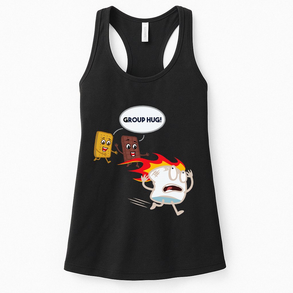 Smores Camping Roasting Outdoor Womens Tank Top
