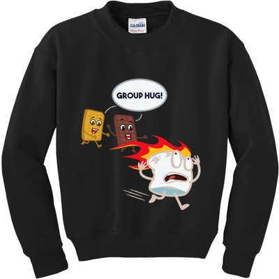 Smores Camping Roasting Outdoor Kids Sweatshirt