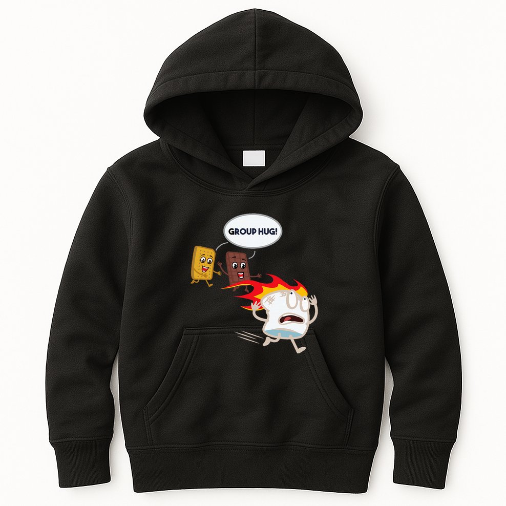 Smores Camping Roasting Outdoor Kids Hoodie