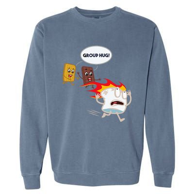 Smores Camping Roasting Outdoor Garment-Dyed Sweatshirt