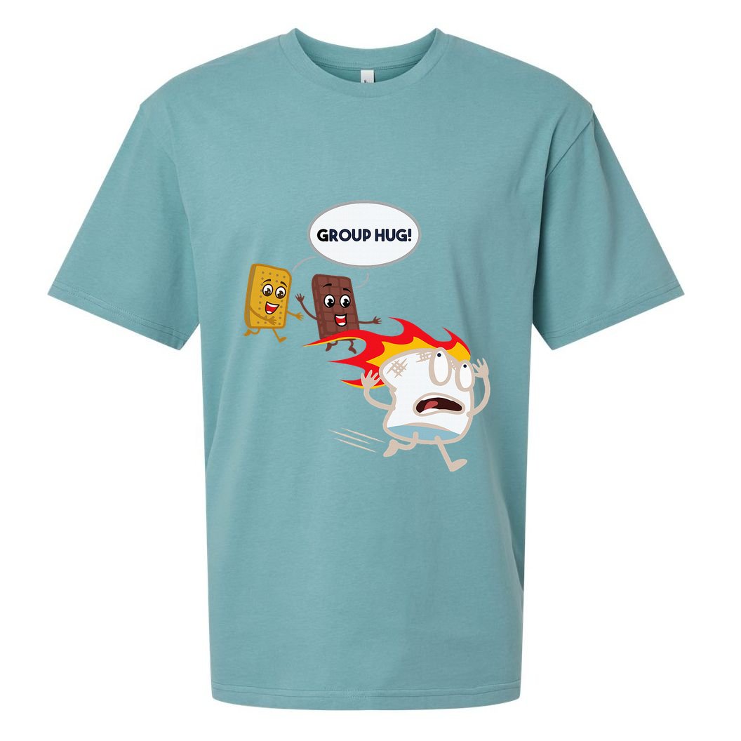 Smores Camping Roasting Outdoor Sueded Cloud Jersey T-Shirt