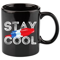 Stay Cool Rocket Pop Red White & Blue Popsicle Summer Gift 11oz C Handle Ceramic Mug