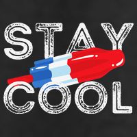 Stay Cool Rocket Pop Red White & Blue Popsicle Summer Gift 11oz C Handle Ceramic Mug