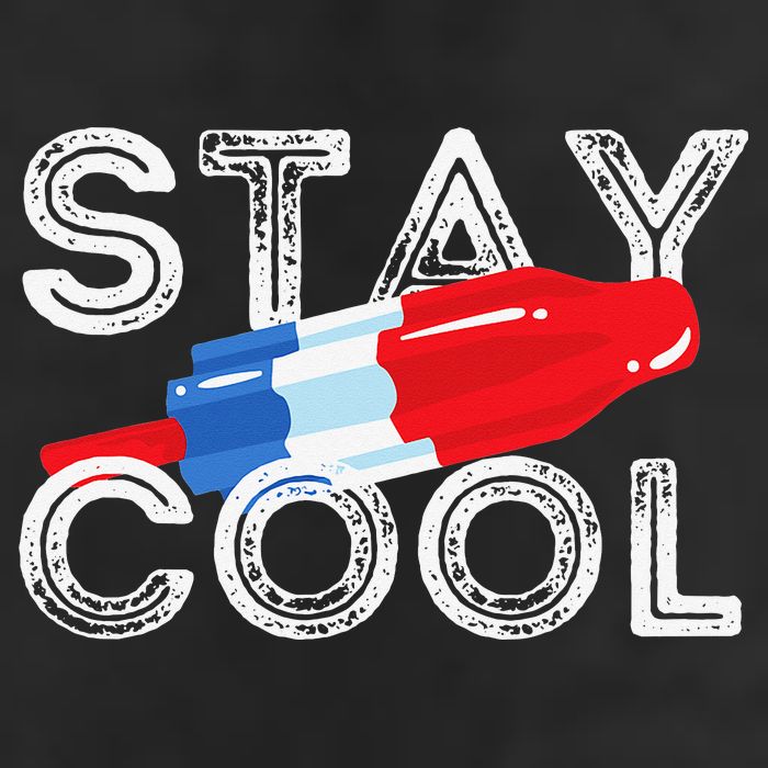 Stay Cool Rocket Pop Red White & Blue Popsicle Summer Gift 11oz C Handle Ceramic Mug