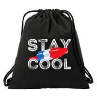 Stay Cool Rocket Pop Red White & Blue Popsicle Summer Gift Drawstring Bag