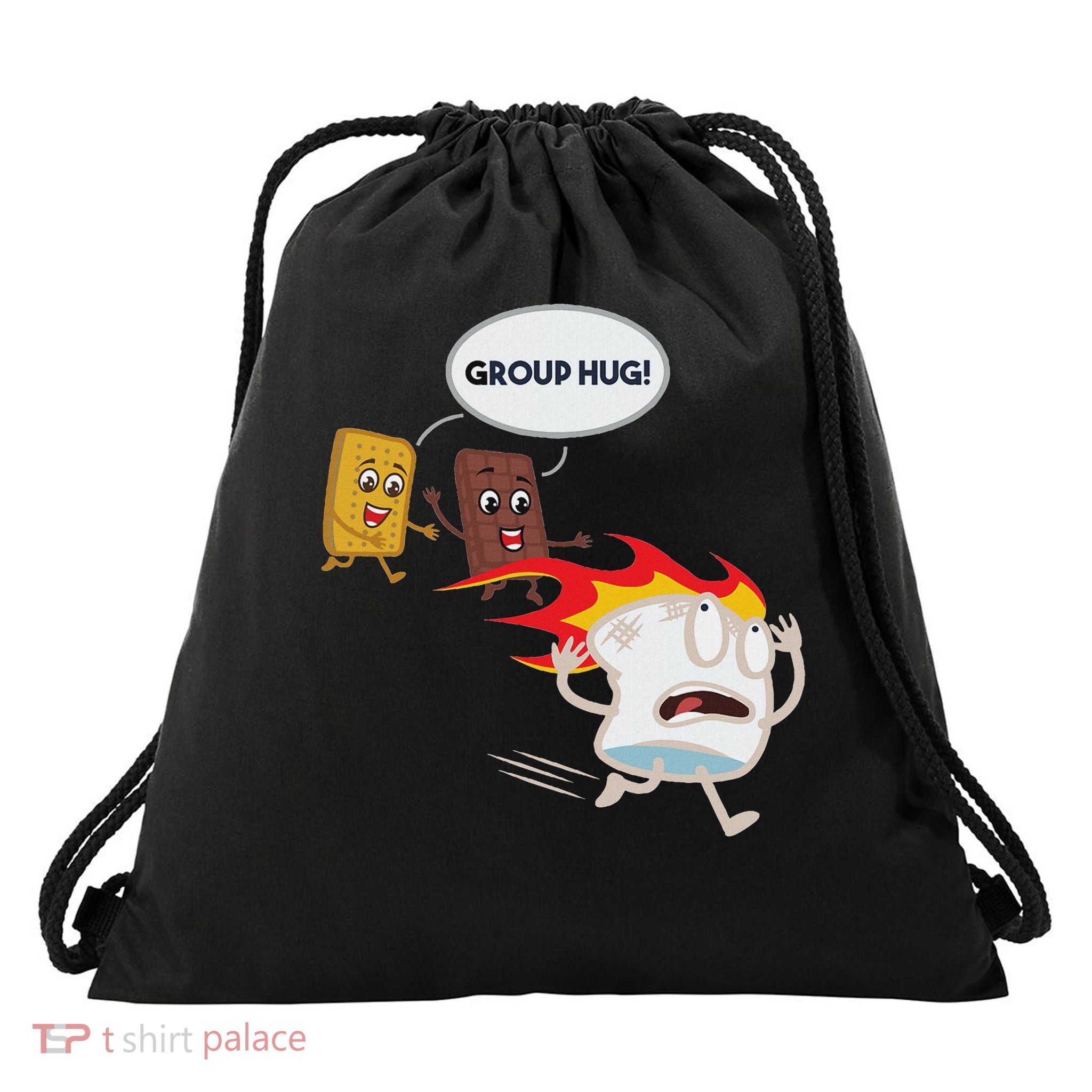 Smores Camping Roasting  Drawstring Bag