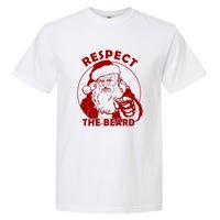 Santa Claus Respect The Beard Funny Christmas Garment-Dyed Heavyweight T-Shirt