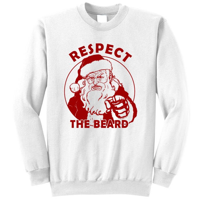 Santa Claus Respect The Beard Funny Christmas Sweatshirt