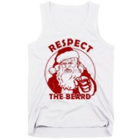 Santa Claus Respect The Beard Funny Christmas Tank Top