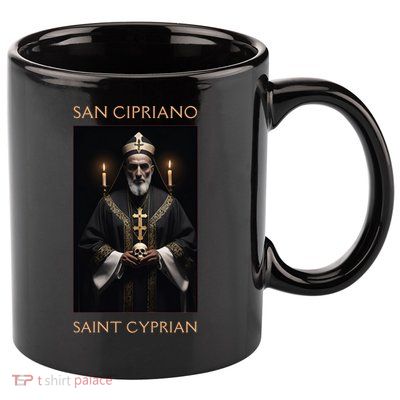 Saint Cyprian Roman Catholic San Cipriano 11oz C Handle Ceramic Mug