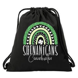 Shenanigans Coordinator Rainbow St Patricks Day Teacher Drawstring Bag