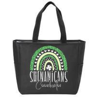 Shenanigans Coordinator Rainbow St Patricks Day Teacher Zip Tote Bag