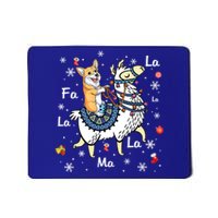 Santa Corgi Riding Llama Reindeer Christmas Funny Gift Corgi Xmas Great Gift Mousepad