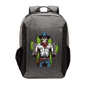 Skeleton Cowboy Rock Hand Howdy Skull Western Rodeo Texas Vector Backpack