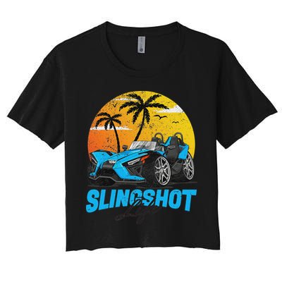 Slingshot Car Riders Lovers Summer Sling Shot Women's Crop Top Tee