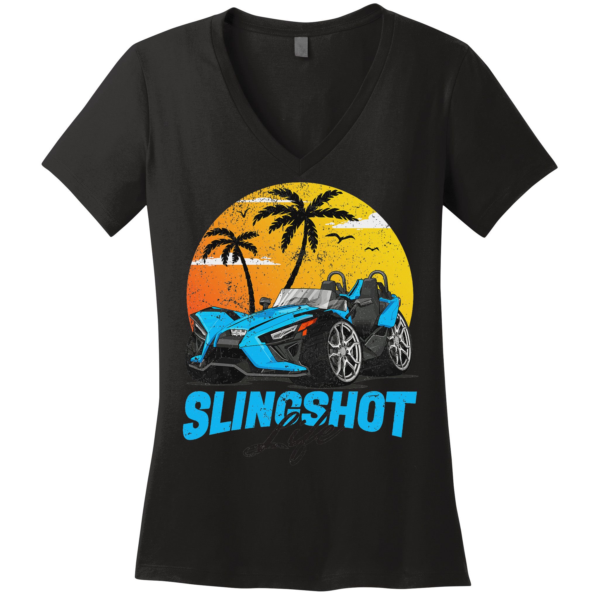Slingshot Car Riders Lovers Summer Sling Shot Women's V-Neck T-Shirt