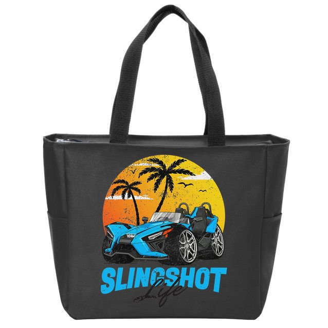Slingshot Car Riders Lovers Summer Sling Shot Zip Tote Bag