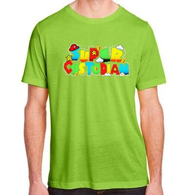 Super Custodian Retro Colorful Adult ChromaSoft Performance T-Shirt