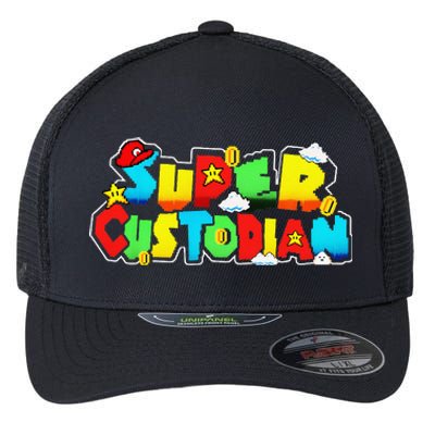 Super Custodian Retro Colorful Flexfit Unipanel Trucker Cap