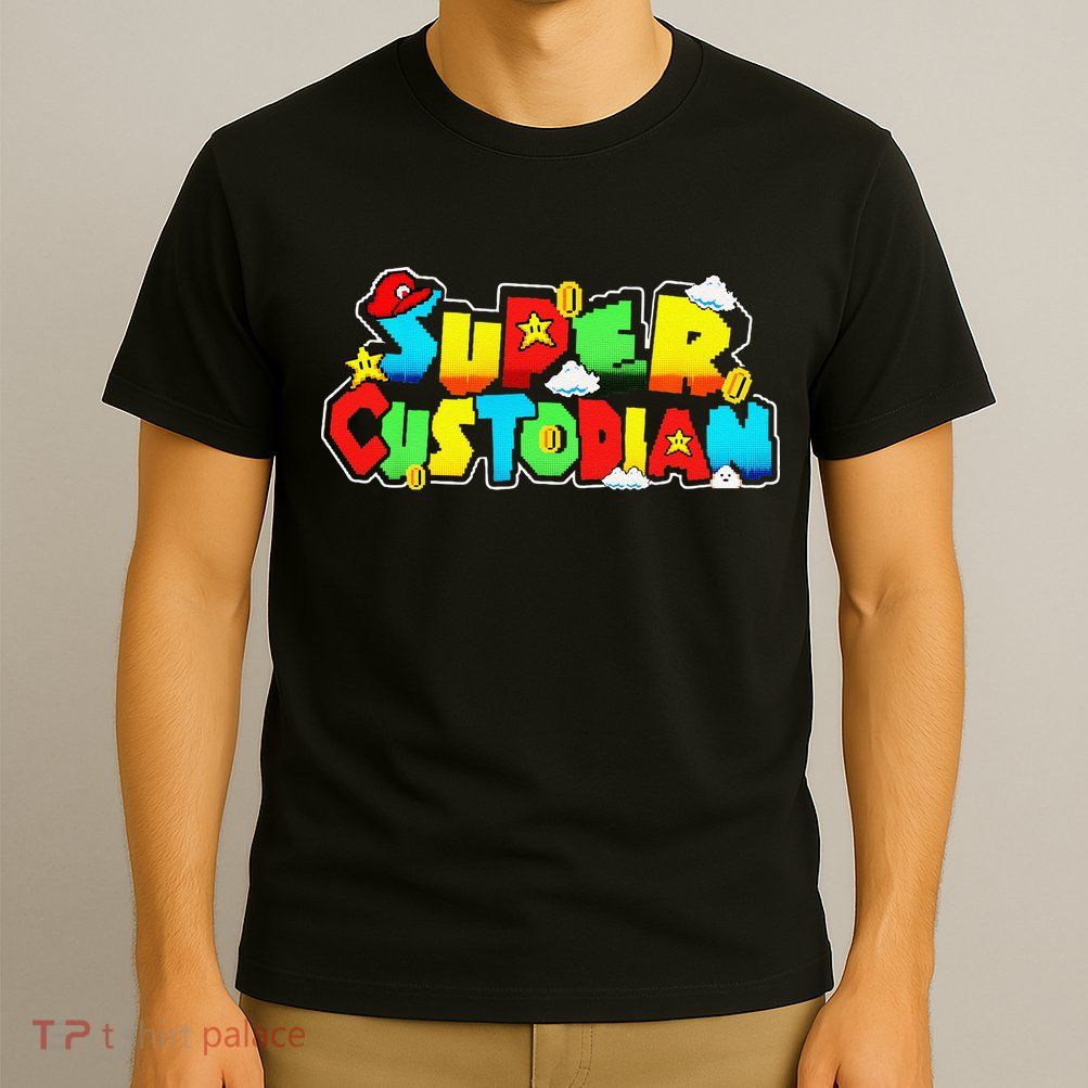 Super Custodian Retro Colorful T-Shirt