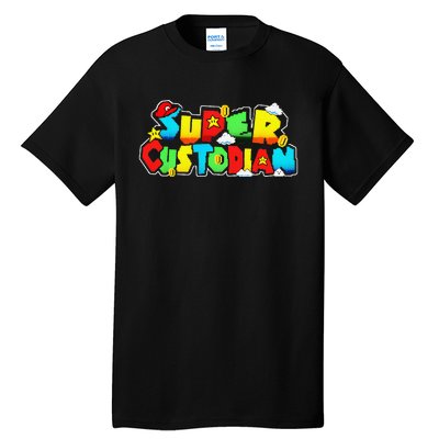 Super Custodian Retro Colorful Tall T-Shirt