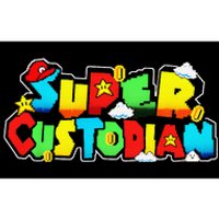 Super Custodian Retro Colorful Bumper Sticker