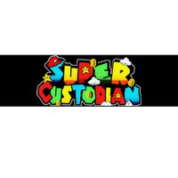 Super Custodian Retro Colorful Bumper Sticker