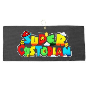 Super Custodian Retro Colorful Large Microfiber Waffle Golf Towel