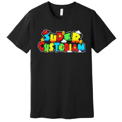 Super Custodian Retro Colorful Premium T-Shirt