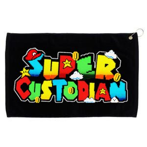 Super Custodian Retro Colorful Grommeted Golf Towel