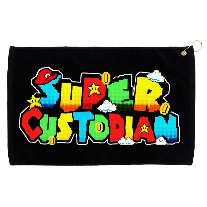 Super Custodian Retro Colorful Grommeted Golf Towel