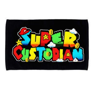 Super Custodian Retro Colorful Microfiber Hand Towel