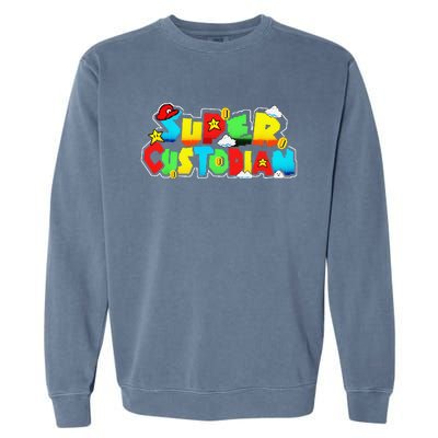 Super Custodian Retro Colorful Garment-Dyed Sweatshirt