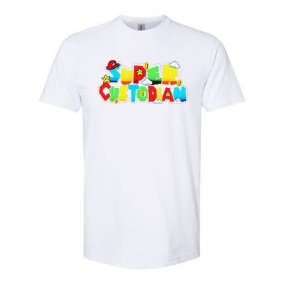 Super Custodian Retro Colorful Softstyle CVC T-Shirt