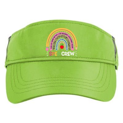 Sped Crew Rainbow Special Education Teacher Back To School Adult Drive Performance Visor