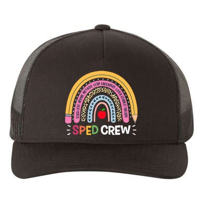 Sped Crew Rainbow Special Education Teacher Back To School Yupoong Adult 5-Panel Trucker Hat