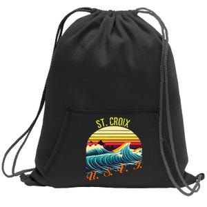 St. Croix Retro Surf Apparel & Beachwear St. Croix Sweatshirt Cinch Pack Bag