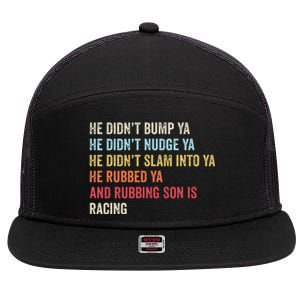 Sprint Car Racing Apparel Funny Race Quote Dirt Track Racing 7 Panel Mesh Trucker Snapback Hat