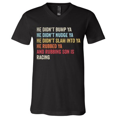 Sprint Car Racing Apparel Funny Race Quote Dirt Track Racing V-Neck T-Shirt