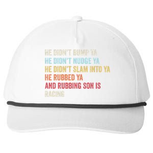 Sprint Car Racing Apparel Funny Race Quote Dirt Track Racing Snapback Five-Panel Rope Hat