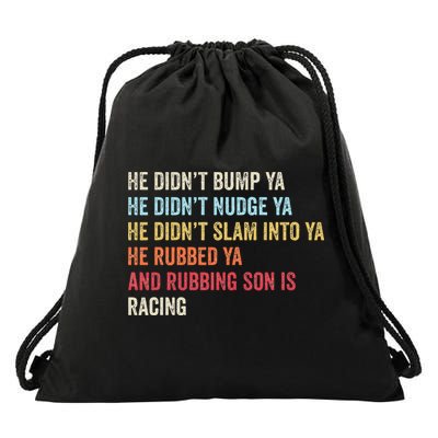 Sprint Car Racing Apparel Funny Race Quote Dirt Track Racing Drawstring Bag