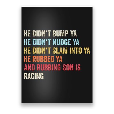 Sprint Car Racing Apparel Funny Race Quote Dirt Track Racing Poster